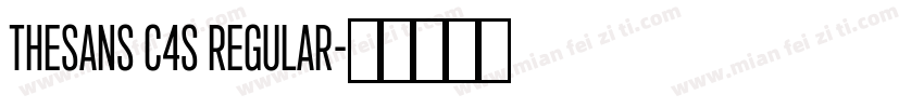 TheSans C4s Regular字体转换